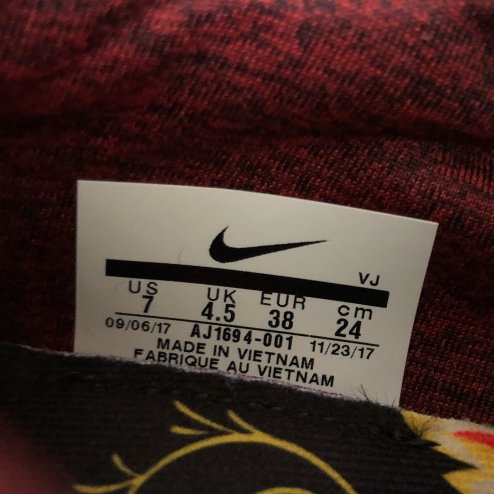 🚫✂️🍀New🍀 NIKE blk/red City Loop F ~ sz 7 - Picture 8 of 8